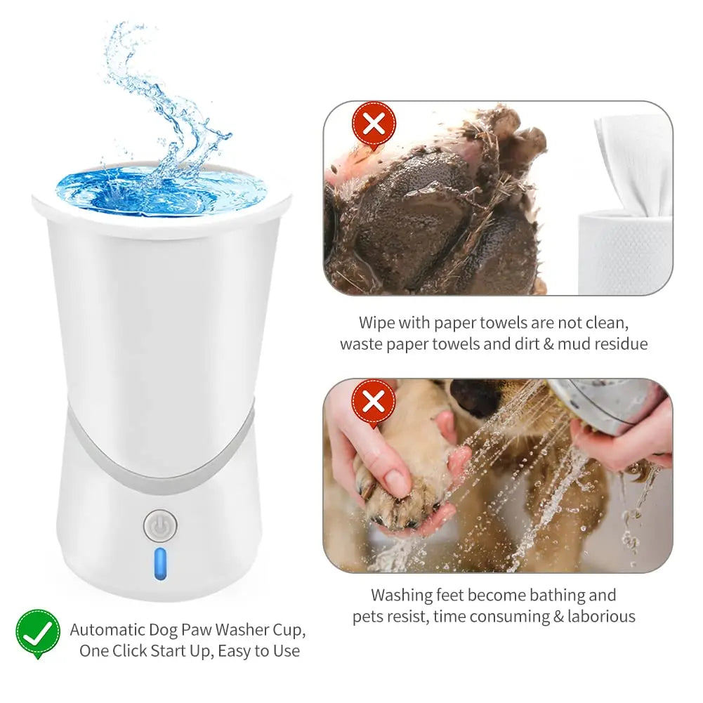 Automatic Dog Paws Cleaner Pet Foot Washer Cup