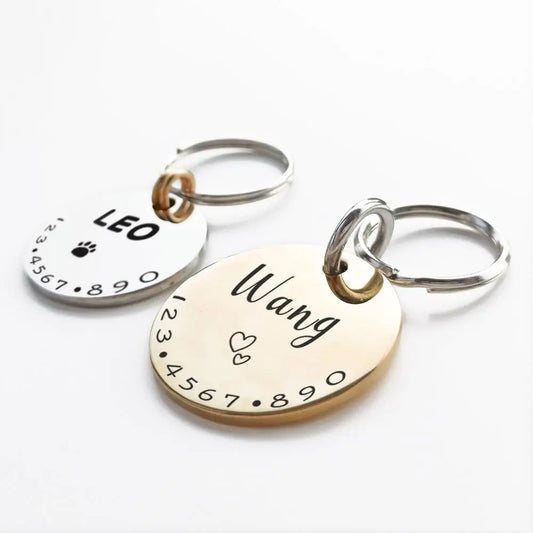 Personalized Pet Cat Dog ID Tag Collar Accessories MW001 Custom Engraved