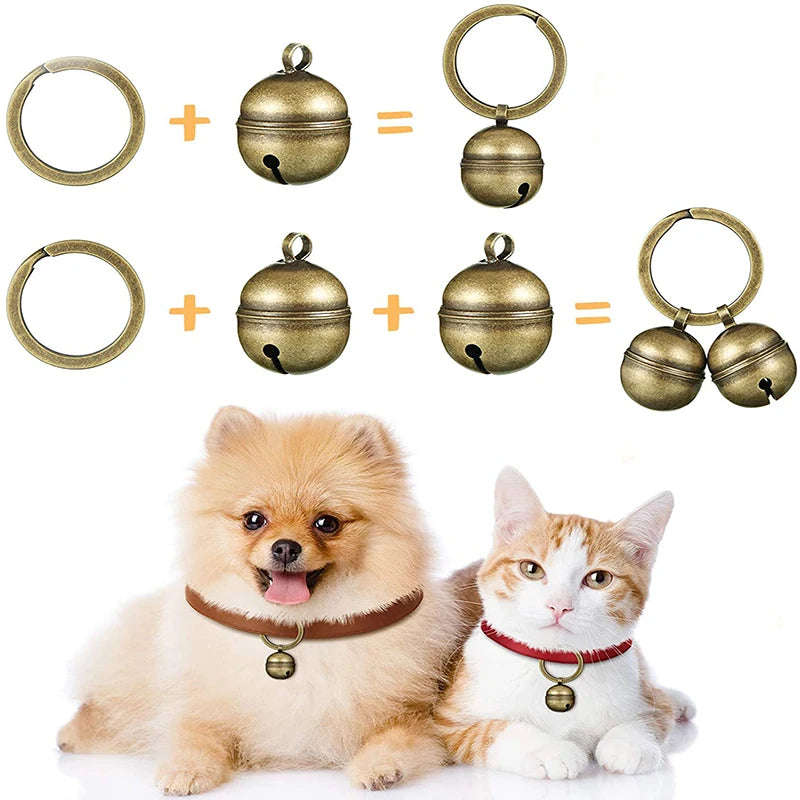 Cat Dog Collar Brass Bells