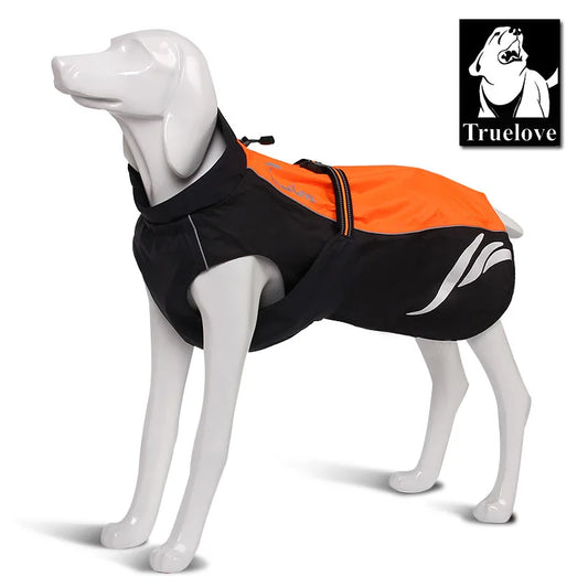 Truelove Waterproof Reflective Stripe Dog Coat Vest Outdoor Walking Dog