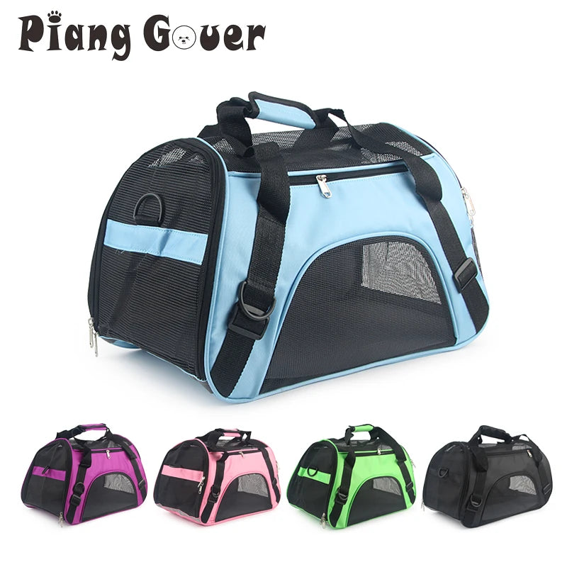 Soft-sided Carrying Portable Pet Bag Pink Dog Carrier Bags