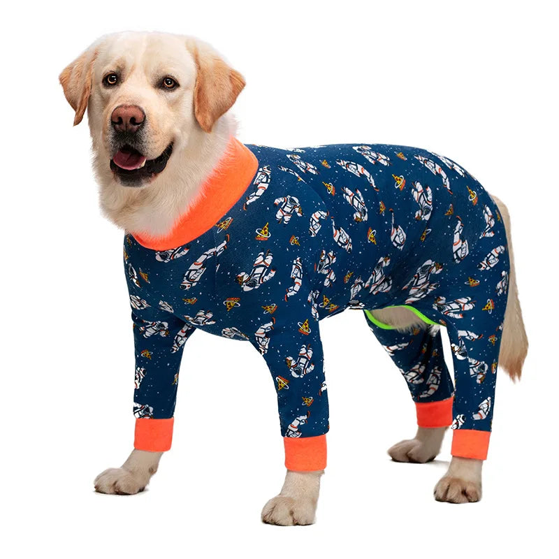 Pet Dog Onesie Pajamas Dinosaur Skull Print Full Coverage