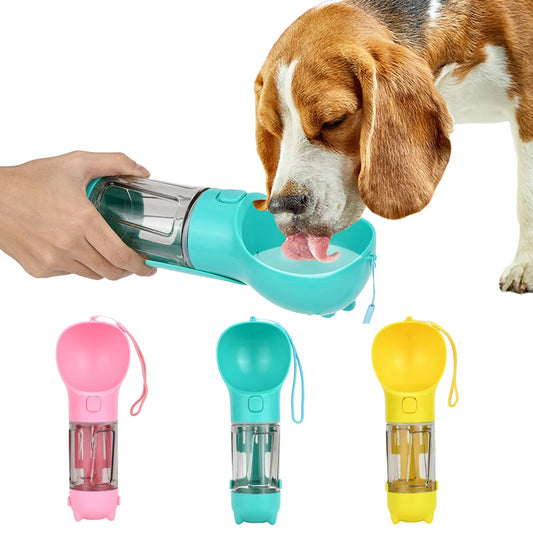 2 in 1 Portable Dog  Water Bottle
