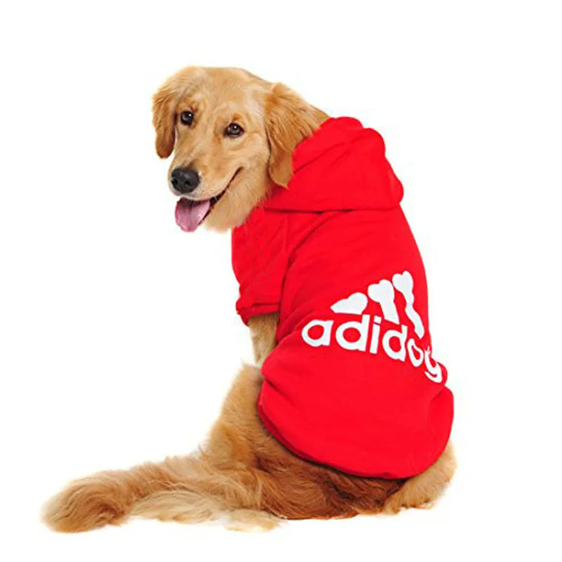 Adidog Dog Hoodie Sweatshirt with Letters Spring Dog