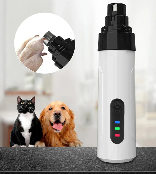 USB Rechargeable Electric Dog Nail Grinder Clippers for Dog Nail