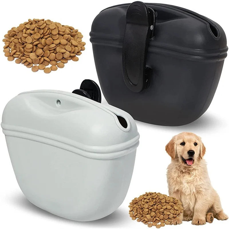 Silicone Dog Treat Bag Pet Portable Dog Training Waist Bag Outdoor Feeder