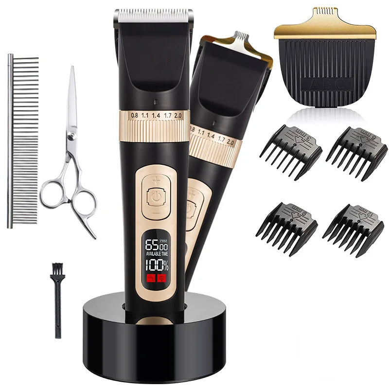 4 Speed Pet Clipper Rechargeable  Grooming and Care Power Display Dogs