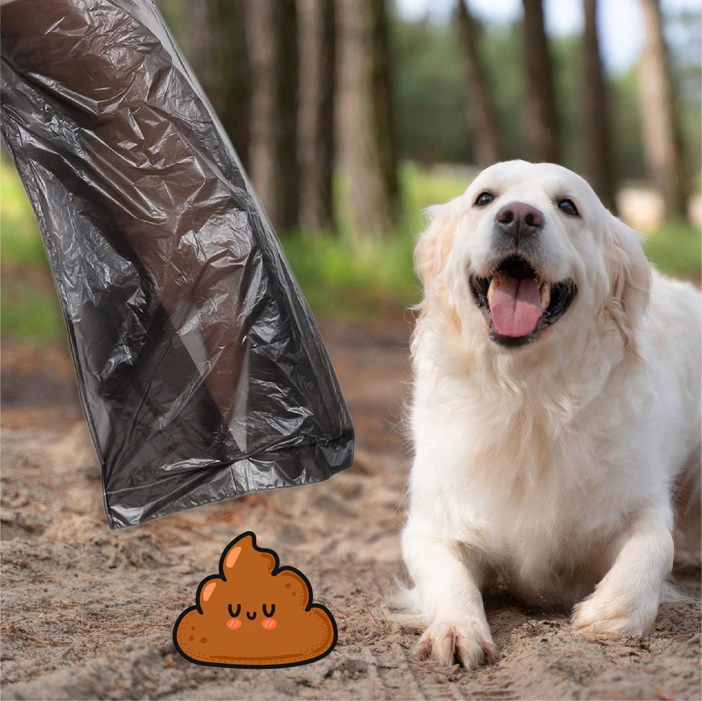 Poop Bags Dog Excrement Bags 150/300/600/900/1200 Bag