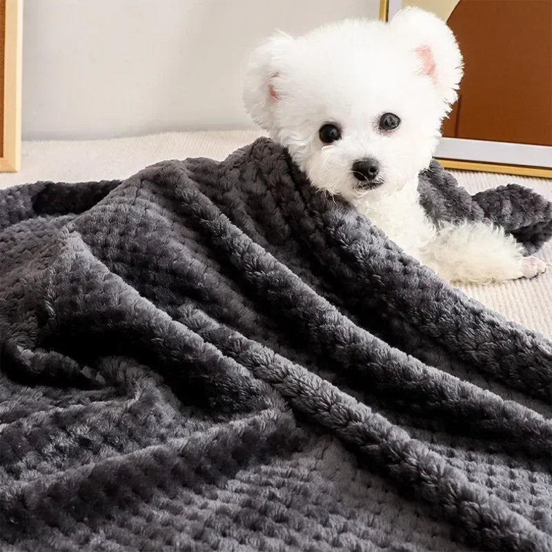 Fluffy Soft Blankets Dog Blanket Winter Warm Dog