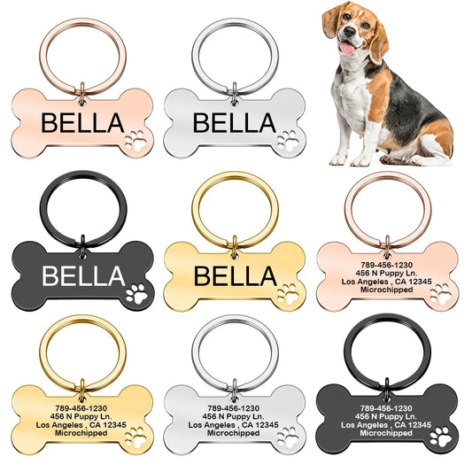 Personalized Dog Collar Address ID Tags for Dogs Medal