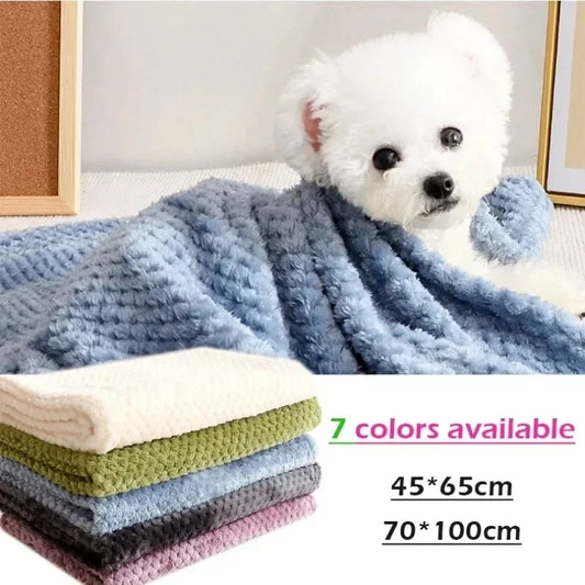 Fluffy Soft Blankets Dog Blanket Winter Warm Dog