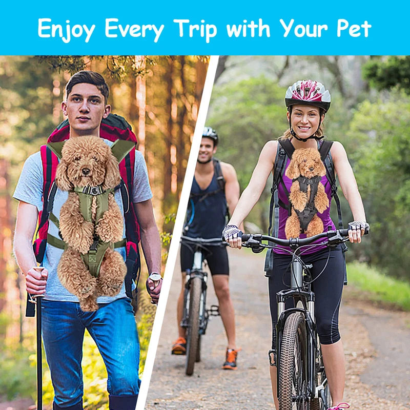 Benepaw Dog Carrier Backpack Adjustable Pet Carriers Front Facing Hands-Free