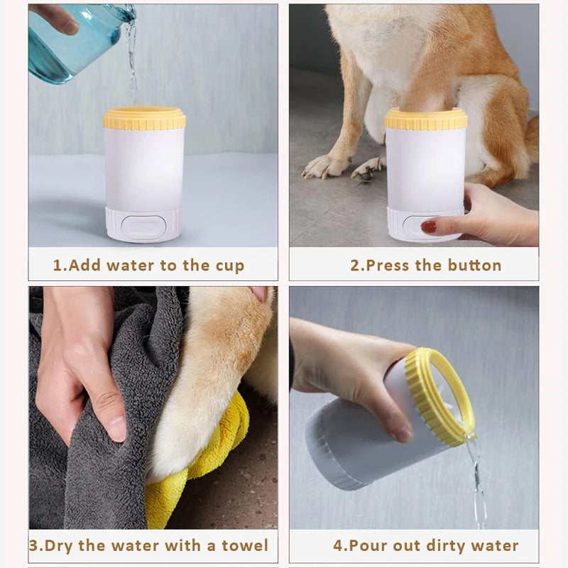 Automatic Pet Dog Foot Washer Cleaner