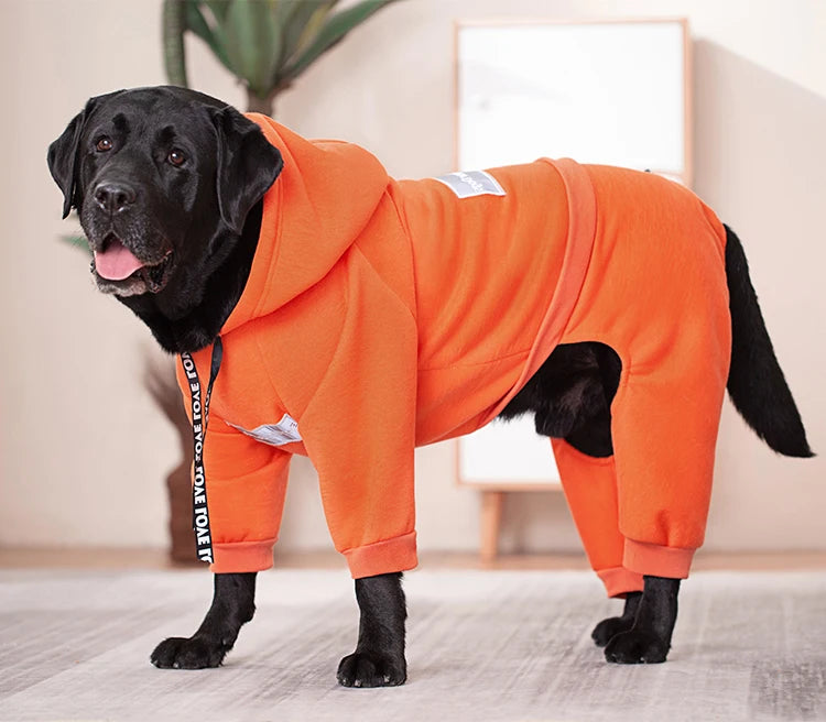 Autumn  Big Dog Clothes Hoodie Sporting Dog Jacket