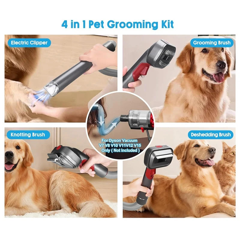 Dog Grooming Attachment Kit For Dyson Vacuum