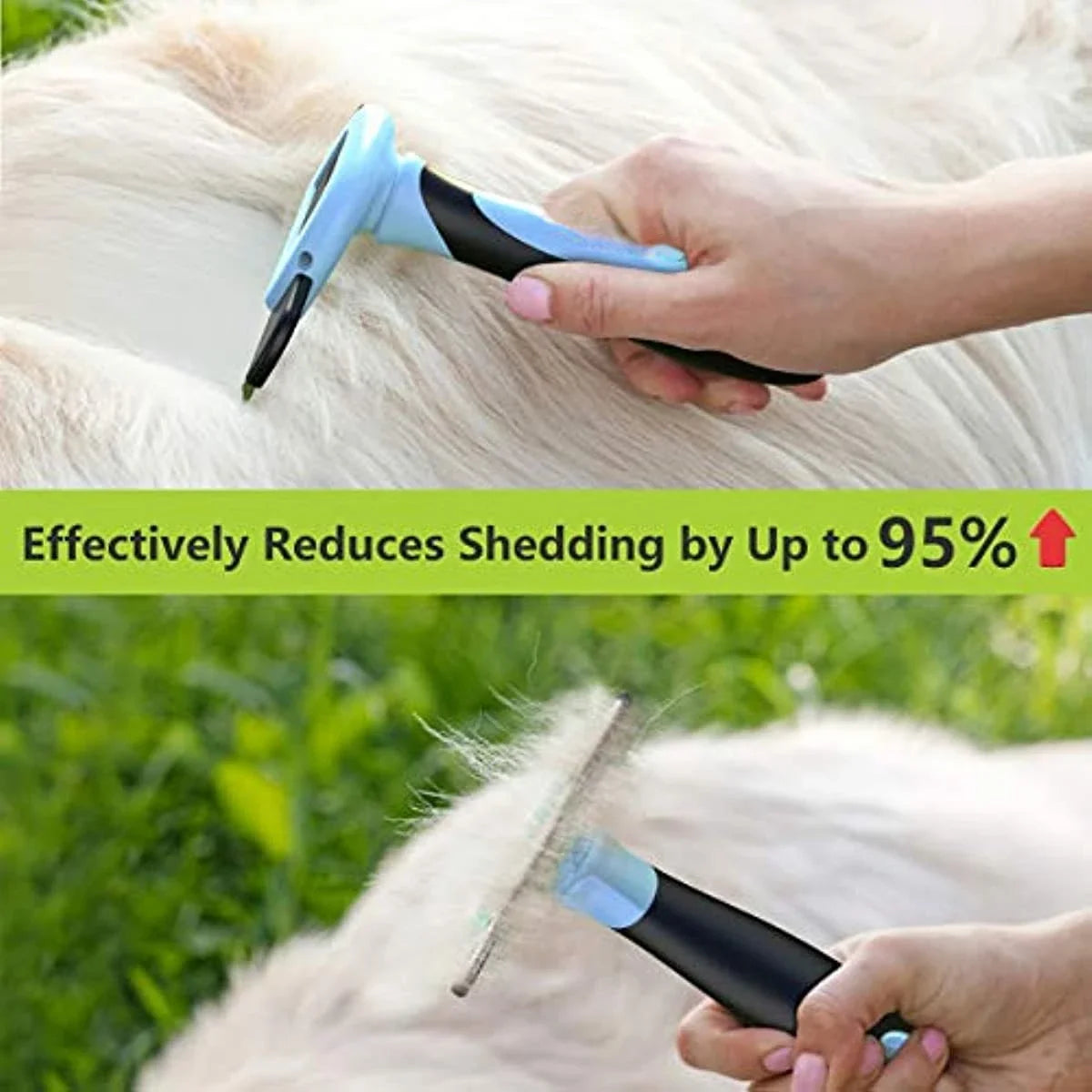 Pet Grooming Brush, Deshedding Tool for Dog